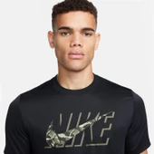 NİKE DRI-FIT CAMO ERKEK ANTRENMAN TİŞÖRTÜ-DZ2741-010 - 4