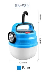 artworkanatolia Solar Güneş Enerjili Kamp Lambası Büyük Boy Şarjlı El Feneri Işıldak - 2