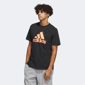 ADİDAS  Logo Pen Fill - Sportswear Graphic Erkek Siyah T-Shirt-HS2513 - 1