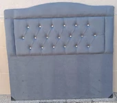 Başlık 90328 DK Çift Kişilik 120 Tay Tüyü Antrasit Kumaş Dolgun Kapitone El Yapım - 7