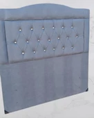 Başlık 90328 DK Çift Kişilik 120 Tay Tüyü Antrasit Kumaş Dolgun Kapitone El Yapım - 5