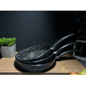 BENA LİFE Granit 20-22-24 Cm Granit 3lü Tek Kulplu Omlet/sahan Tava Seti - 2