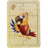 Trendy Toys Ahşap Puzzle Ilk Yapbozum 3 Adet 6 Parçalı 18x11cm - 3