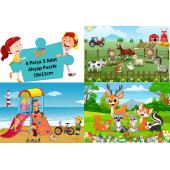 Trendy Toys Ahşap Puzzle Ilk Yapbozum 3 Adet 6 Parçalı 18x11cm - 1