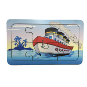 Trendy Toys Ahşap Puzzle Ilk Yapbozum 3 Adet 6 Parçalı 18x11cm - 2