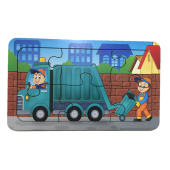 Trendy Toys Ahşap Puzzle Ilk Yapbozum 3 Adet 6 Parçalı 18x11cm - 4