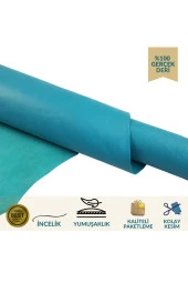 OSM Hakiki deri Çok amaçlı deri turkuaz renk thumbnail 1