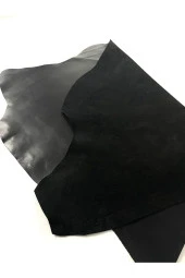 OSM LEATHER Hakiki Gerçek Siyah Kuzu Deri Ihracat Fazlası Yüksek Kalite thumbnail 1