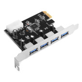 TX 4xUSB 3.0 Portlu PCI Express x1 Kart (TXACU3P4) - 1