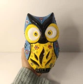 Buhurdanlık Baykuş Çini Mumluk Işık Ev Dekor Masa Özel Gün Hediye - 2