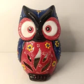 Buhurdanlık Baykuş Çini Mumluk Işık Ev Dekor Masa Özel Gün Hediye - 7