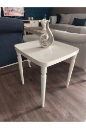 AKSET Lüx Yan Sehpa Full Krem thumbnail 1