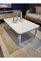 AKSET Orta Sehpa Lüx Beyaz Gold thumbnail 1