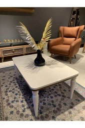 AKSET Orta Sehpa Lüx Krem Ceviz thumbnail 1