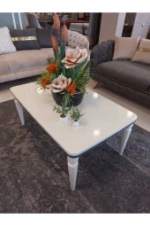 AKSET Orta Sehpa Lüx Krem Antrasit thumbnail 1