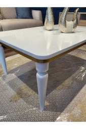 AKSET Orta Sehpa Lüx Beyaz Gold thumbnail 2