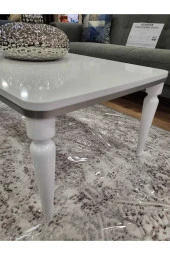 AKSET Orta Sehpa Lüx Beyaz Gümüş thumbnail 4