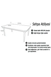 AKSET Orta Sehpa Lüx Krem Gümüş - 5