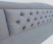 Başlık 90330 DK Çift Kişilik 140'lık Tay Tüyü Antrasit Gri Kumaş Dolgun Kapitone - 5