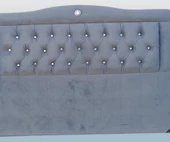 Başlık 90330 DK Çift Kişilik 140'lık Tay Tüyü Antrasit Gri Kumaş Dolgun Kapitone - 2