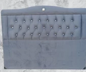 Başlık 90330 DK Çift Kişilik 140'lık Tay Tüyü Antrasit Gri Kumaş Dolgun Kapitone - 1