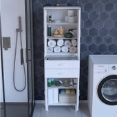 Modilayn SOFT ERA 55 x 187,9 x 32,5 cm Kapaklı Ve Çekmeceli Çok Amaçlı Banyo & Mutfak Dolabı - 1