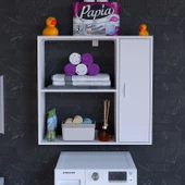 Modilayn URLA 90 x 85,5 x 32,5 cm Makine Üstü Çok Amaçlı Asma Mutfak & Banyo Dolabı - 3