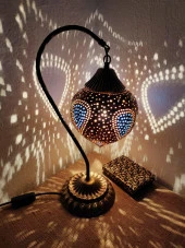 Damla desenli Dekoratif Su Kabağı Lamba - 3