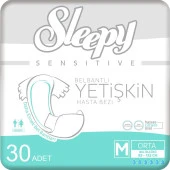 Sleepy Yetişkin Orta Boy (M) Hasta Bezi 30'lu - 1