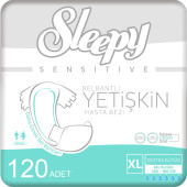 Sleepy 4'lü Xlarge Yetişkin Hasta Bezi 30x4 Adet (120 Adet) - 1