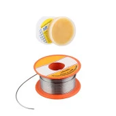 Makaralı Lehim Teli 40/60 Kalay / Kurşun + Lehim Pastası 2Li Set - 1