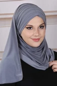 Pileli Şal  Gri - 1
