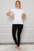Moda Çizgi Penye Likralı Tayt 5874P - 1
