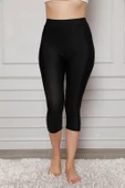 Moda Çizgi Microfiber Kapri Tayt 5864 - 2