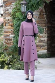Pileli Takım Elbise MC0035 Gül Kurusu - 1