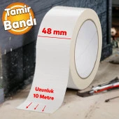 Tamir Onarım Tadilat Bandı 48 mm x 10 Metre Çok Amaçlı Beyaz Takviye Bant Güçlü Yapıştırıcı thumbnail 1