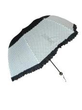 Puantiye Detaylı Kadın Şemsiye Siyah - 1