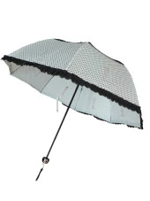 Puantiye Detaylı Kadın Şemsiye Siyah - 2