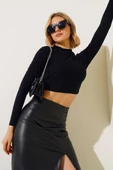 Sırt Dekolteli Bluz Siyah thumbnail 1