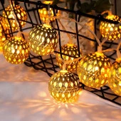 Solar Güneş Enerjili 8 Modlu 5 Metre 10 Led Dış Bahçe Aydınlatma Su Geçirmez - 3