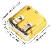 Day Bluetooth Kulaklık Pili Mp3 4 5 3.7v 40 mah Şarjlı Li-polimer ölçüler  1mmx1mmx4mm - 3