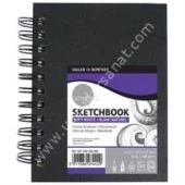 Daler Rowney Ciltli A6 80 Yaprak Sketch Defter Spiralli thumbnail 1