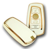 BMW F Serisi CAS4 Tip 4 Buton Beyaz Oto Anahtar Kumanda Kabı Kılıfı Oto Anahtarlık thumbnail 3