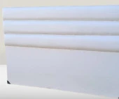 Başlık 90333 DK Çift Kişi 50 Model Suni Deri Beyaz Kumaş Dolgun Dilimli El Yapım - 2