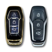 FORD Mondeo 14+ Smart Siyah Oto Anahtar Kumanda kabı Kılıfı Oto Anahtarlık thumbnail 2