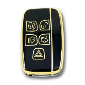 Land Rover Range Rover 2012-2018 Arası Siyah Oto Anahtar Kumanda Kabı Kılıf Oto Anahtarlık - 1