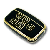 Land Rover Range Rover 2012-2018 Arası Siyah Oto Anahtar Kumanda Kabı Kılıf Oto Anahtarlık - 4