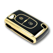 Peugeot 307 Citroen C3 2 Buton Sustalı Siyah Oto Anahtar Kumanda Kabı Kılıfı Oto Anahtarlık - 4