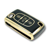 Peugeot 307 Citroen C8 3 Buton Sustalı Siyah Oto Anahtar Kumanda Kabı Kılıfı Oto Anahtarlık thumbnail 4