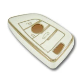 BMW F Serisi FEM Tip 3 Buton Beyaz Oto Anahtar Kumanda Kabı Kılıfı Oto Anahtarlık thumbnail 4